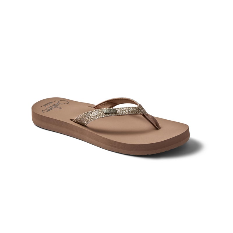 Reef Star Cushion Womens Flip Flop, Soft Cushion Footbed, Arch Support, Almond, 8 - Image 2